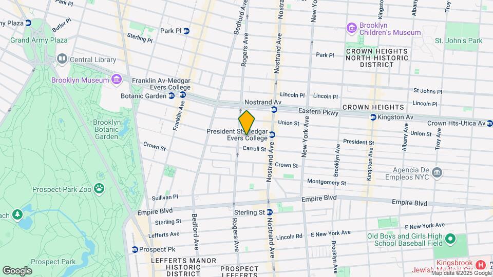 1144 President St Mapa y Detalles de la Ubicación
