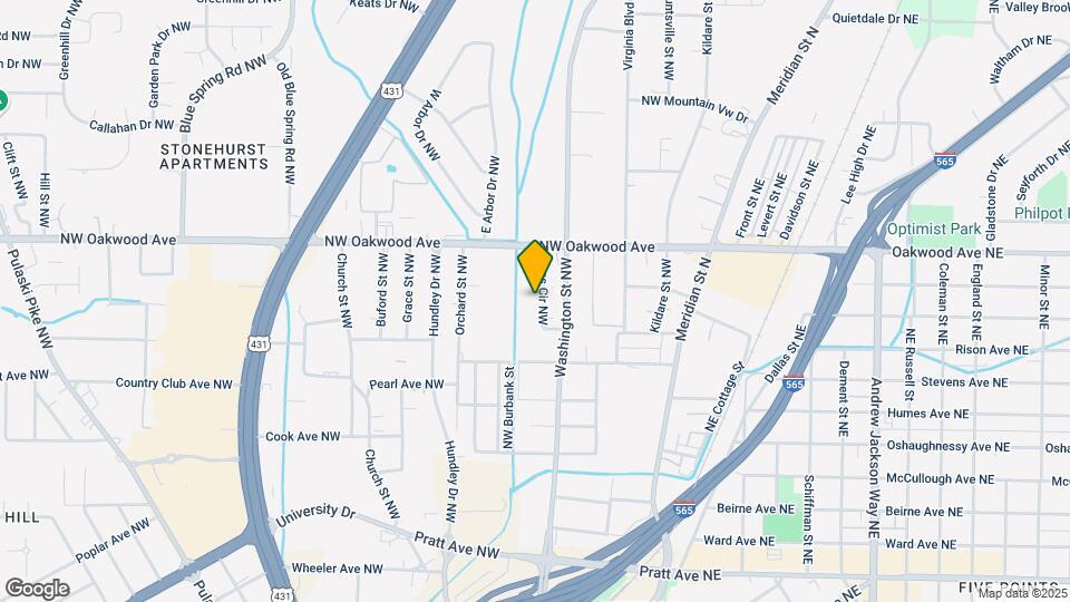 455 Bass Cir NW Map and Location Details