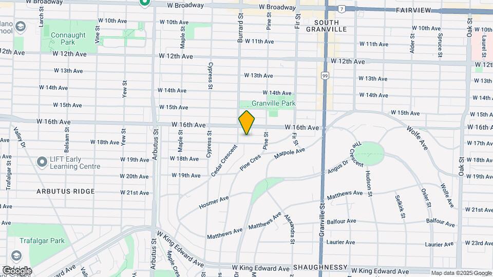 1775 Cedar Cres Map and Location Details