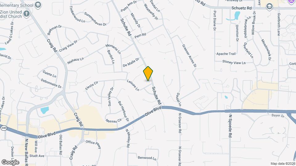 11107 Leisure Ln Map and Location Details