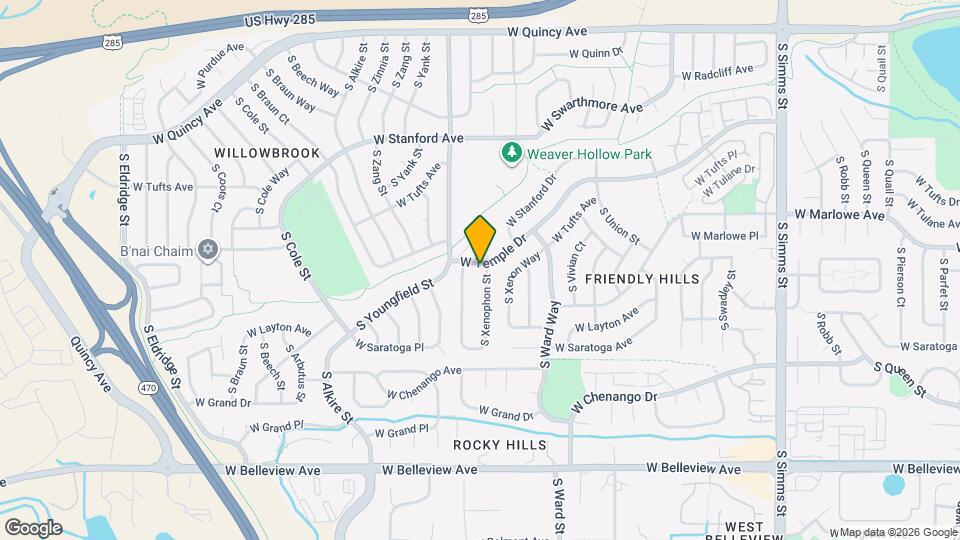 4739 S Xenophon St Map and Location Details