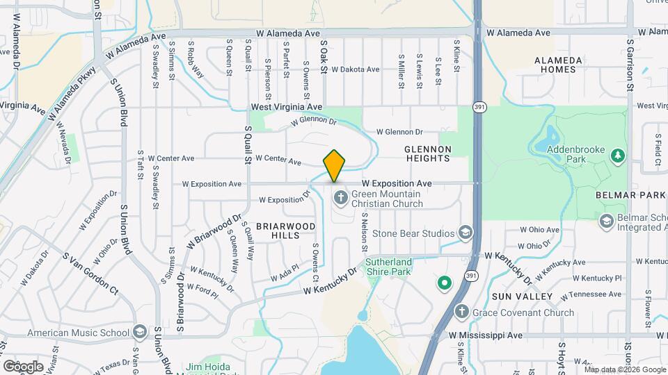 708 S Oak St Map and Location Details