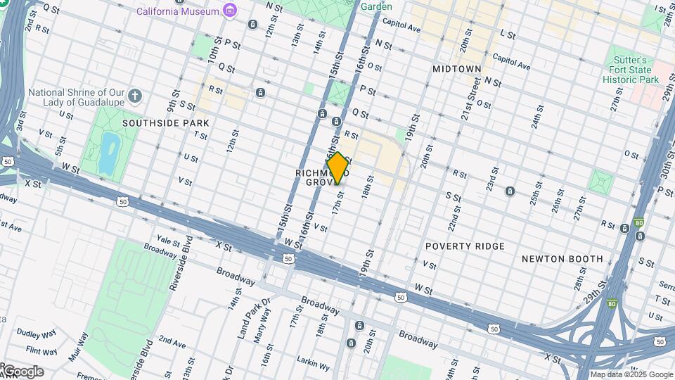 1624 T St Map and Location Details