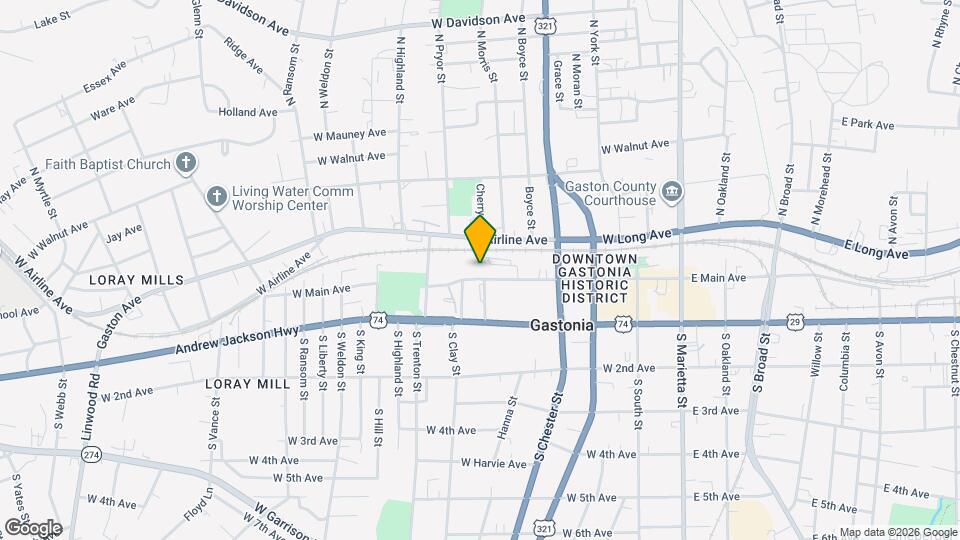 512 W Main Ave Mapa y Detalles de la Ubicación