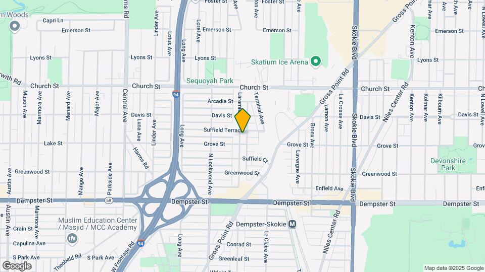 9019 Laramie Ave Map and Location Details