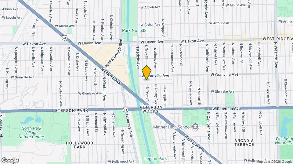 3130 W Hood Ave Map and Location Details