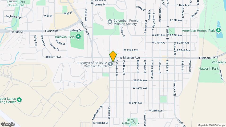 808 W 23rd Ave-Unit -808-1 Map and Location Details