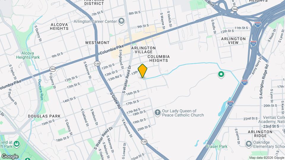 1400 S Edgewood St Map and Location Details