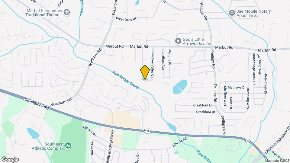 2239 Cherokee Valley Cir Map and Location Details