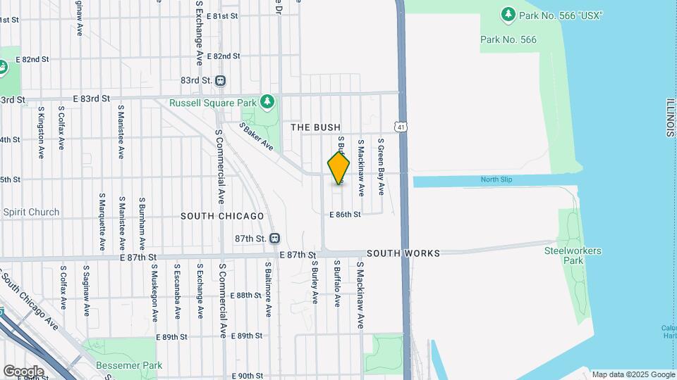 8520 S Buffalo Ave Map and Location Details