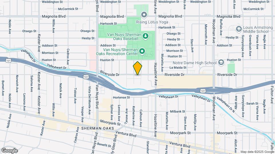 14212 Riverside Dr Mapa y Detalles de la Ubicación