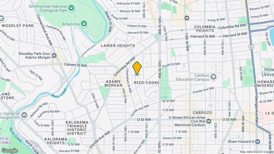 2419 Ontario Rd NW Map and Location Details