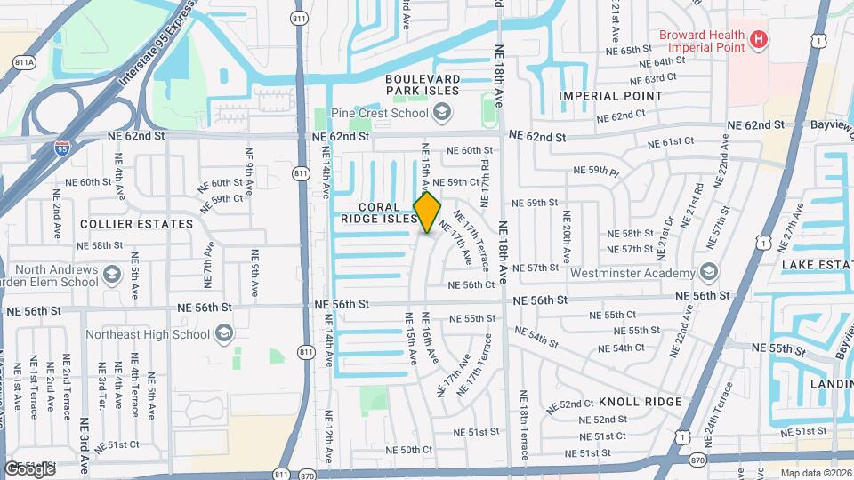 1510 NE 57th Ct Map and Location Details