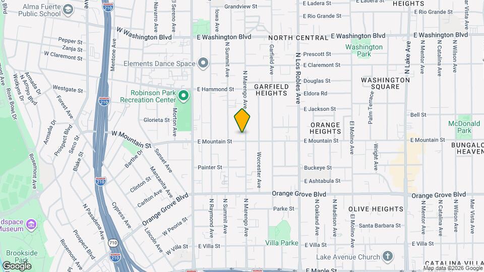 933 N Marengo Ave Map and Location Details