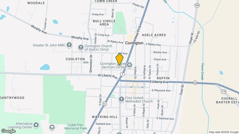 211 N College St Map and Location Details