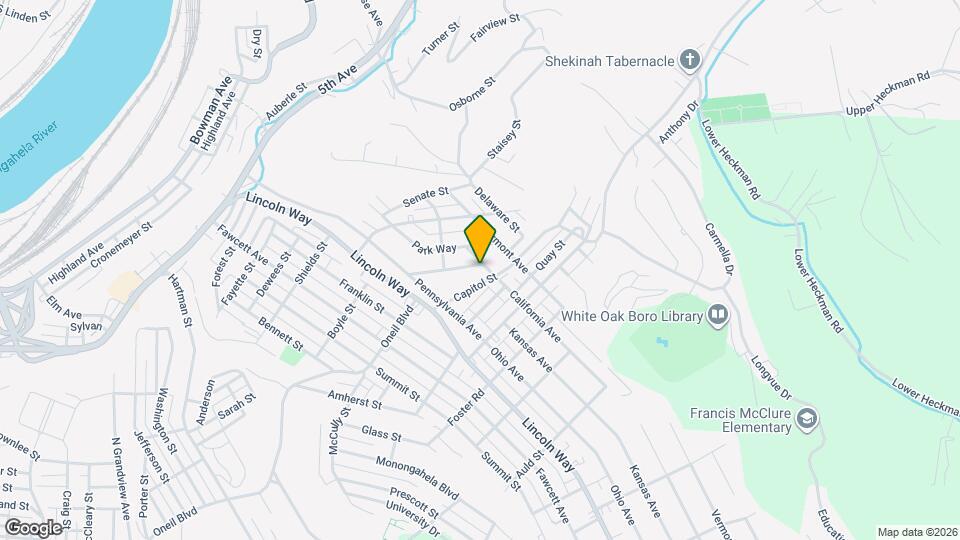 2837 Capitol St Map and Location Details