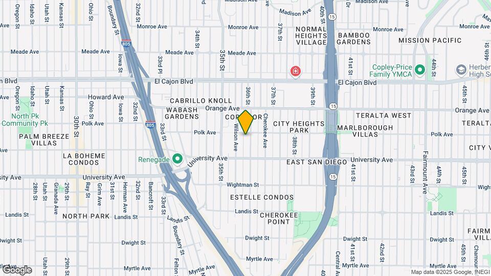 4078 36th St Map and Location Details