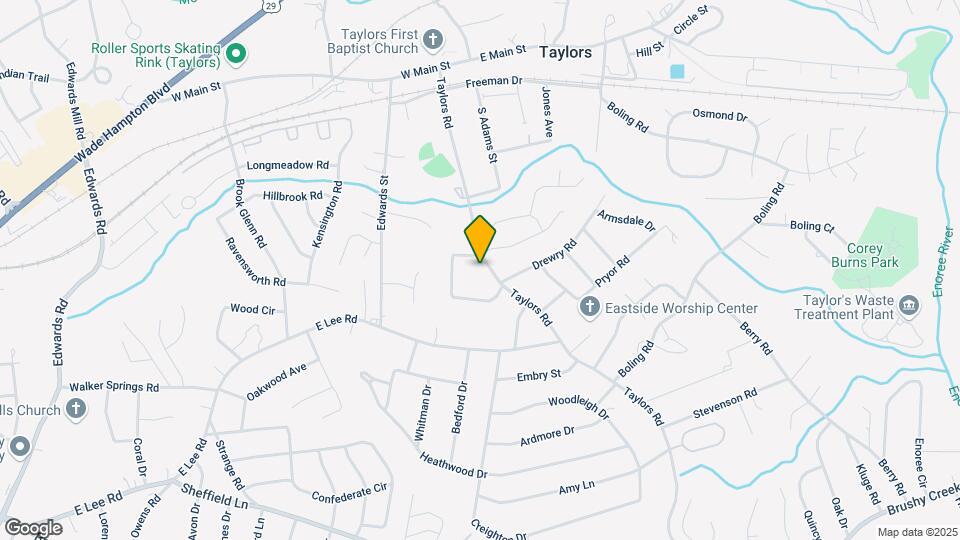 302 Taylors Rd Map and Location Details