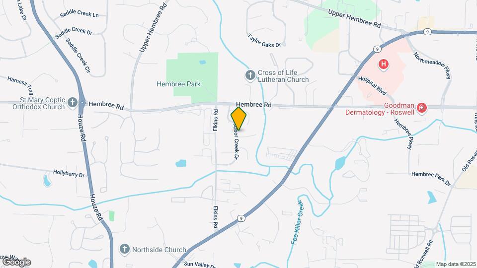 1085 Arbor Creek Dr Map and Location Details
