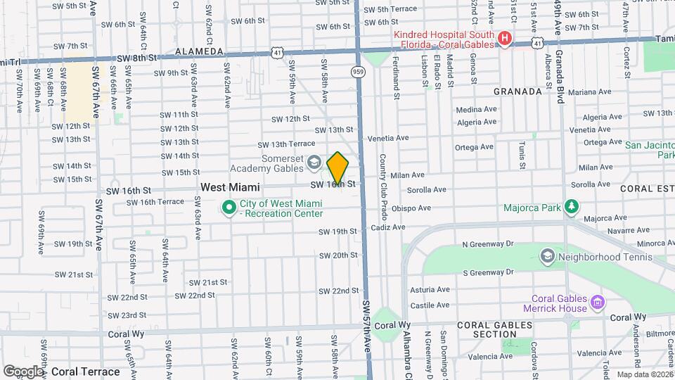 5782 SW 16th St Map and Location Details