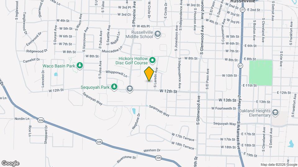 1101 S Muskogee Ave Mapa y Detalles de la Ubicación