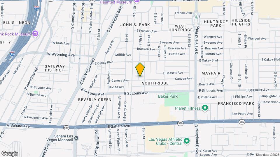 701 Canosa Ave Map and Location Details