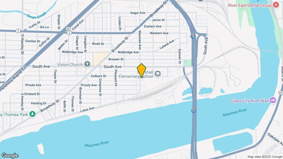 537 Maumee Ave Map and Location Details