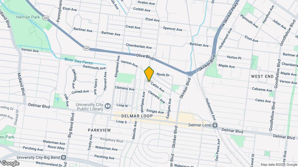 6414 Cates Ave Mapa y Detalles de la Ubicación