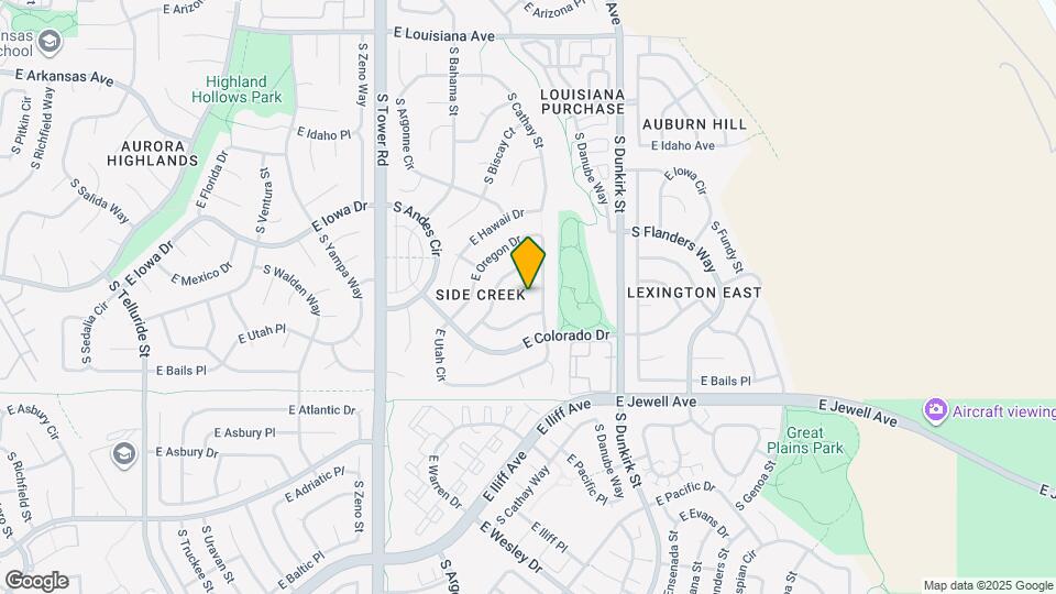 18988 E Montana Pl Map and Location Details