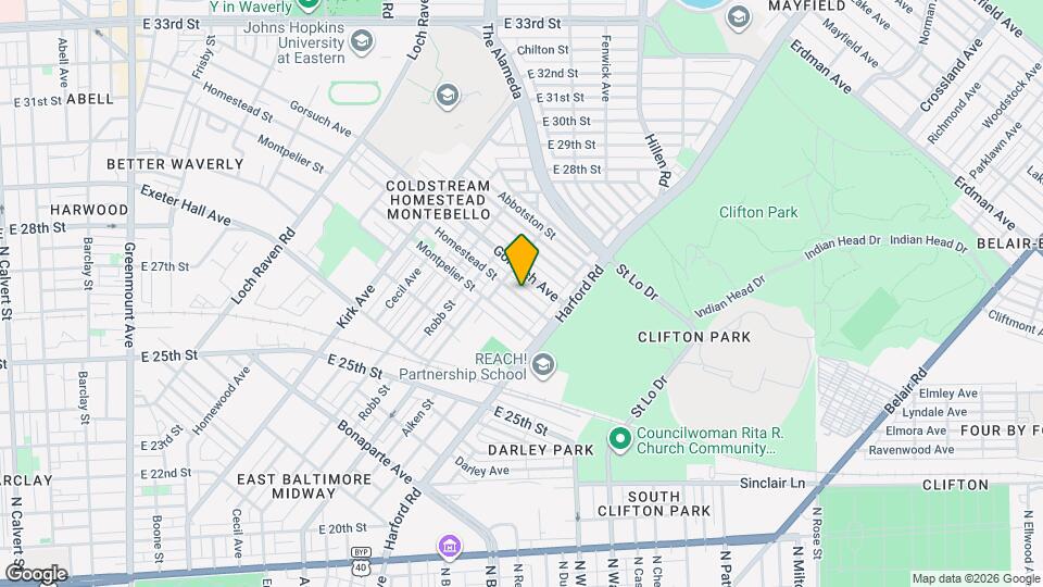 1734 Homestead St Map and Location Details