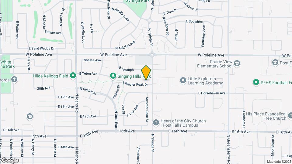 1505 E Yellowstone Ave Mapa y Detalles de la Ubicación