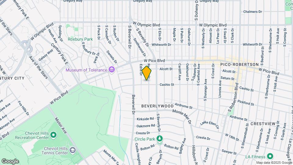 1481 Reeves St Mapa y Detalles de la Ubicación