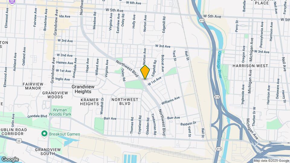 1040-1046 Northwest Blvd Mapa y Detalles de la Ubicación