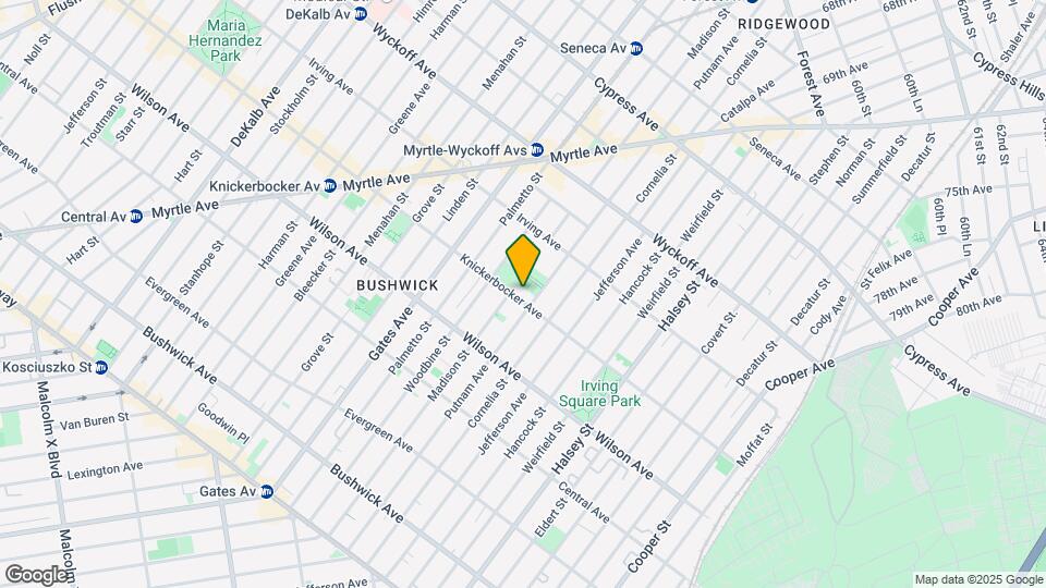 651 Knickerbocker Ave Map and Location Details