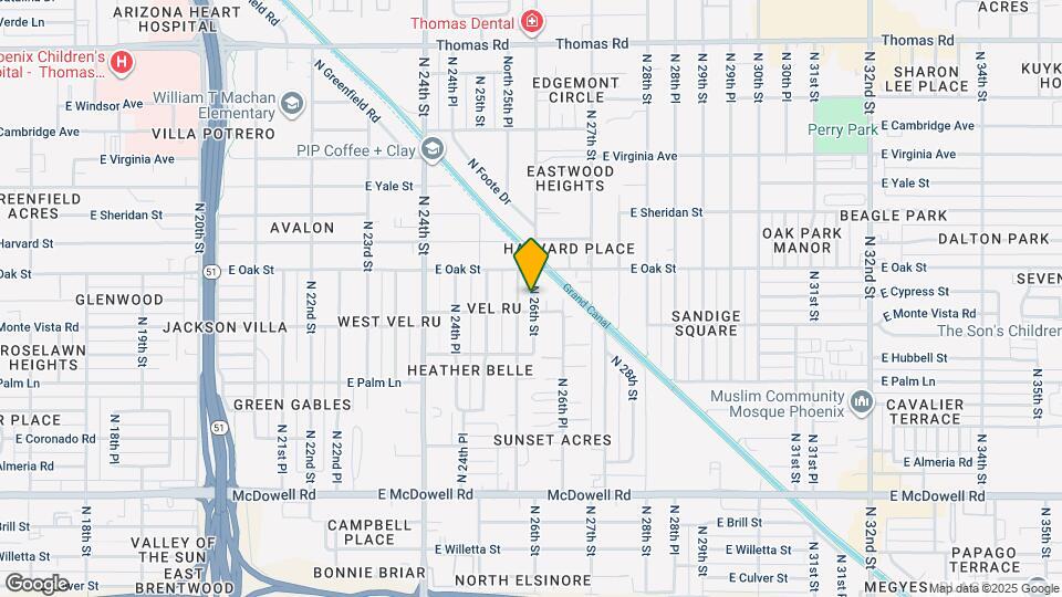 2206 N 26th St Mapa y Detalles de la Ubicación