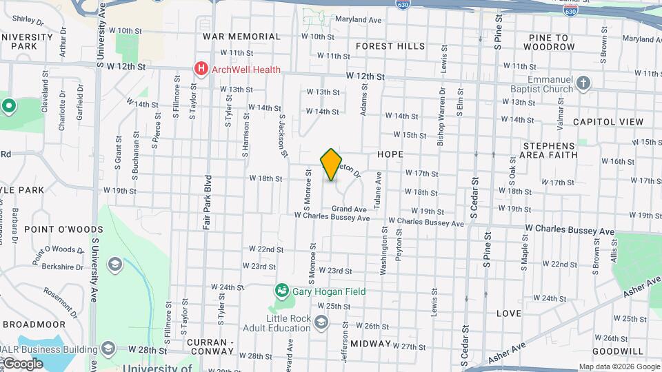 1720 Pinewood Dr Map and Location Details