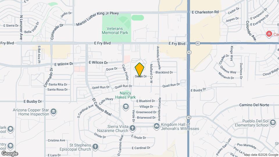 3316 Swan Dr Map and Location Details