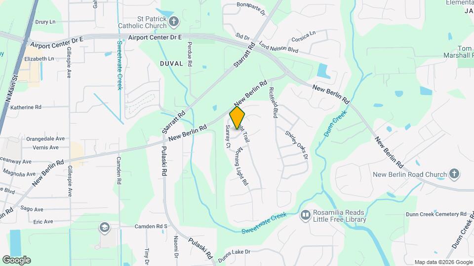 1181 Summer Bluff Rd Map and Location Details