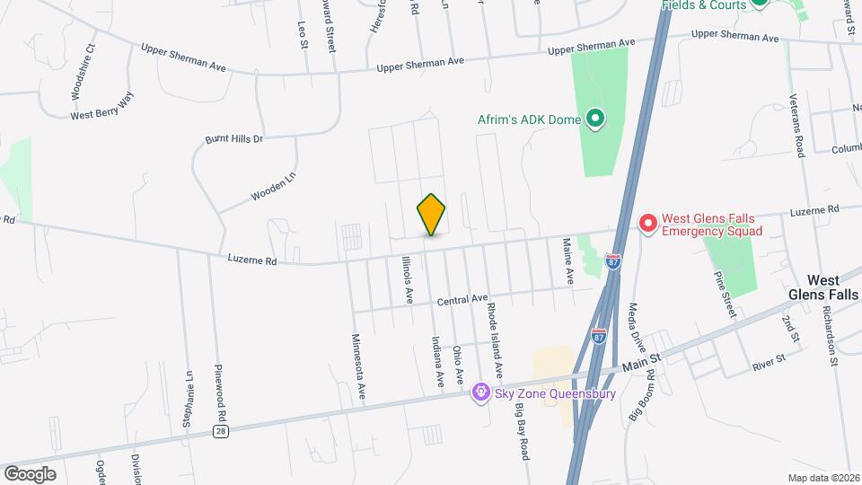 196 Luzerne Rd Map and Location Details