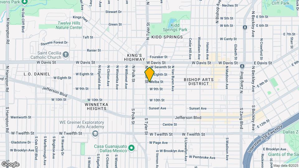 832 Melba St Mapa y Detalles de la Ubicación