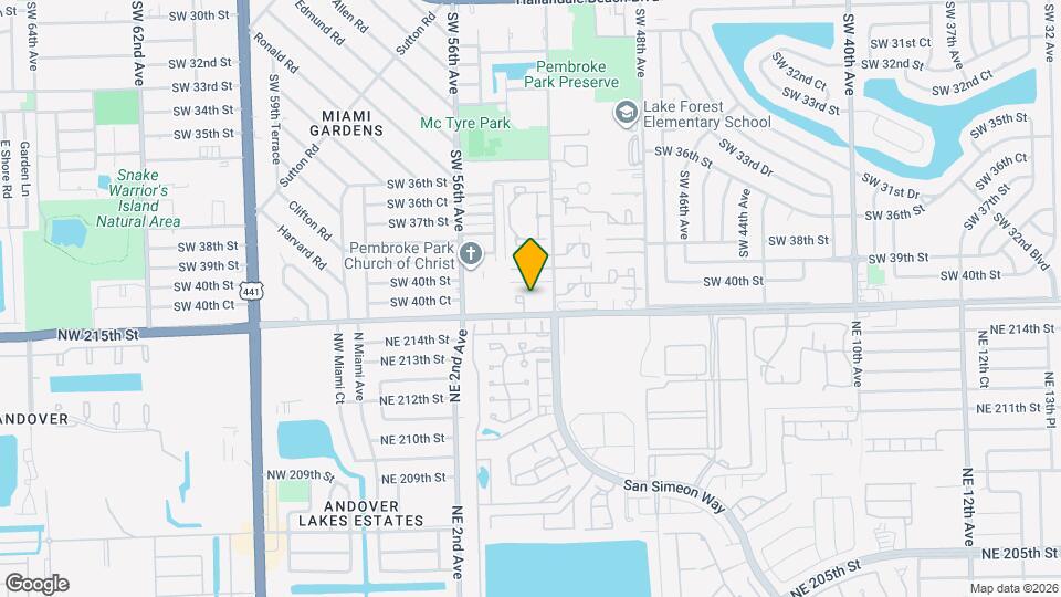 5409 SW 41st St Map and Location Details