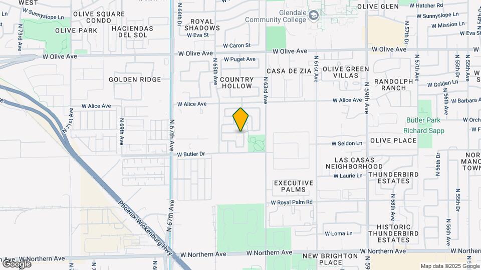 6409 W Orchid Ln Map and Location Details
