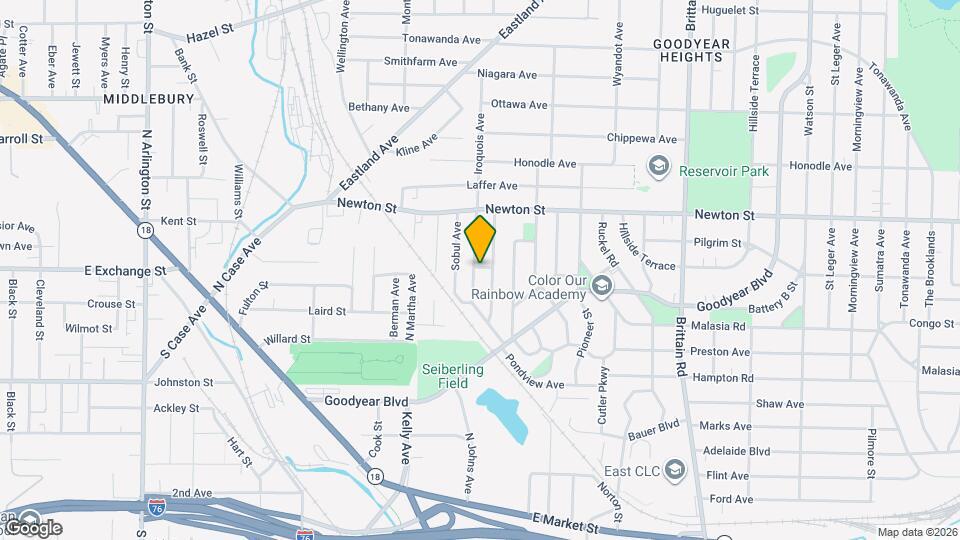 1215 Pondview Ave Map and Location Details