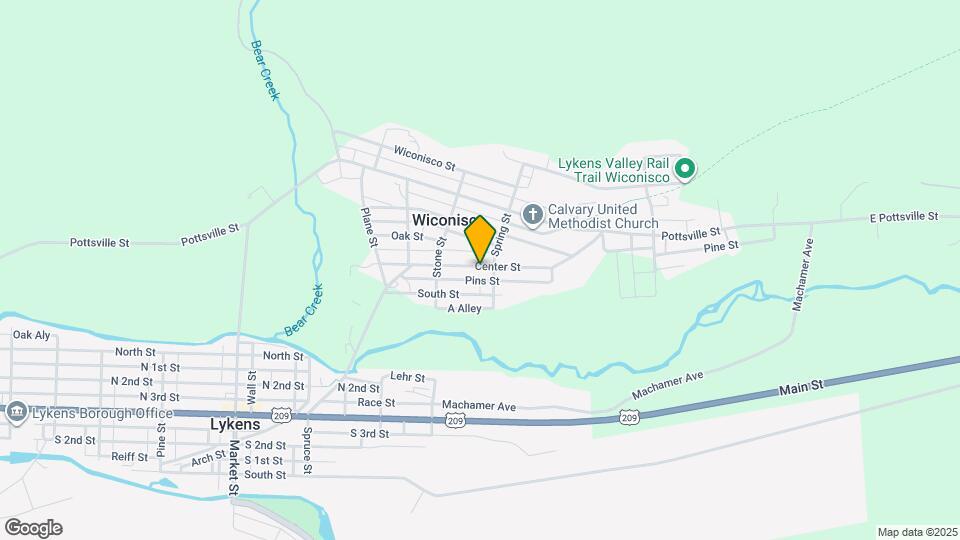 425 Center St Map and Location Details