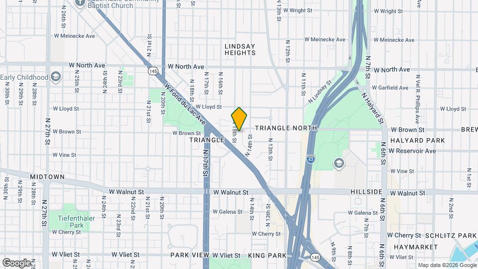 1938 N 15th St Map and Location Details