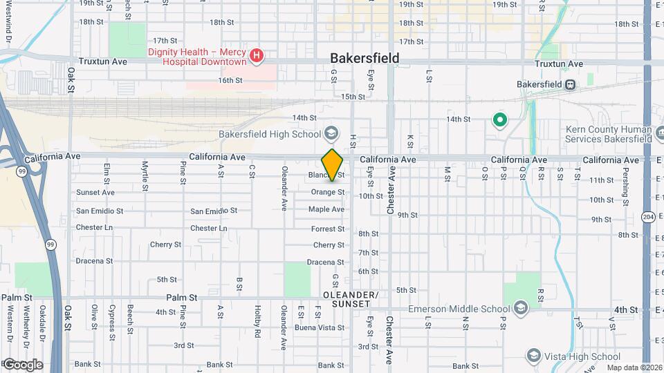 1800 Orange St Map and Location Details