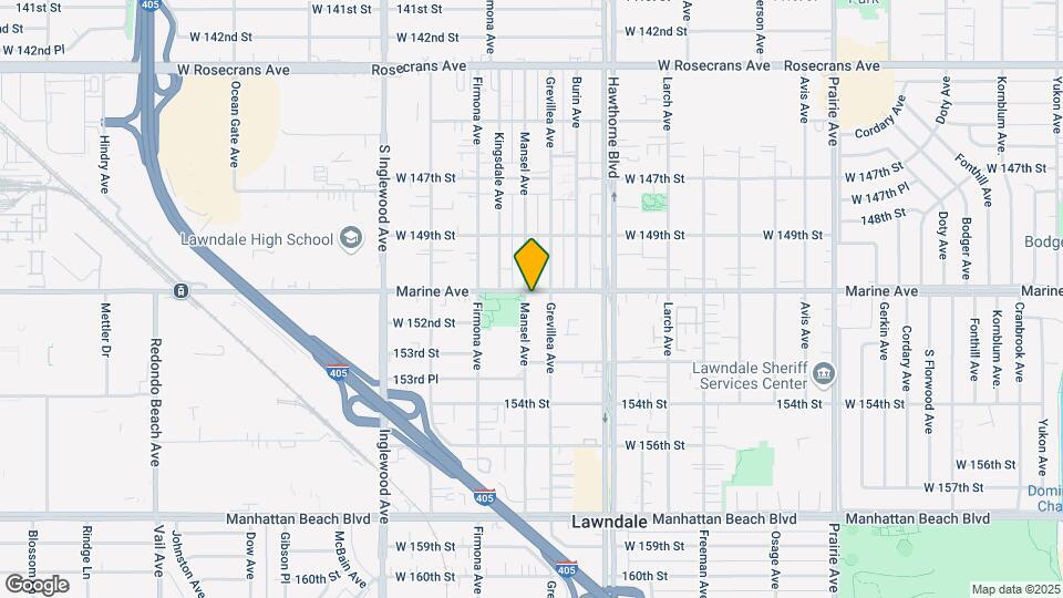 4520 Marine Ave Mapa y Detalles de la Ubicación