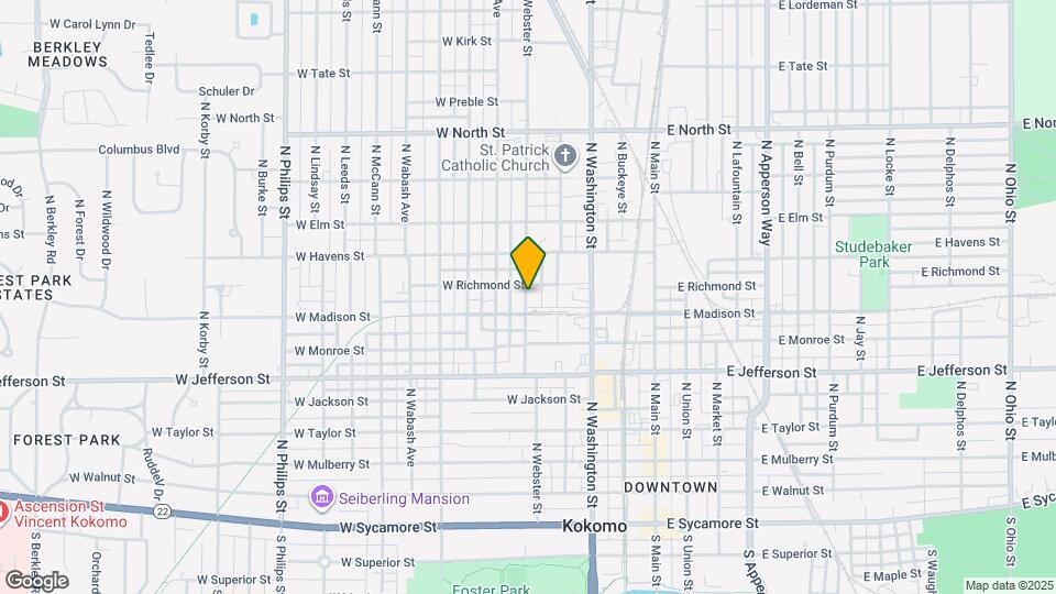 811 N Webster St Map and Location Details