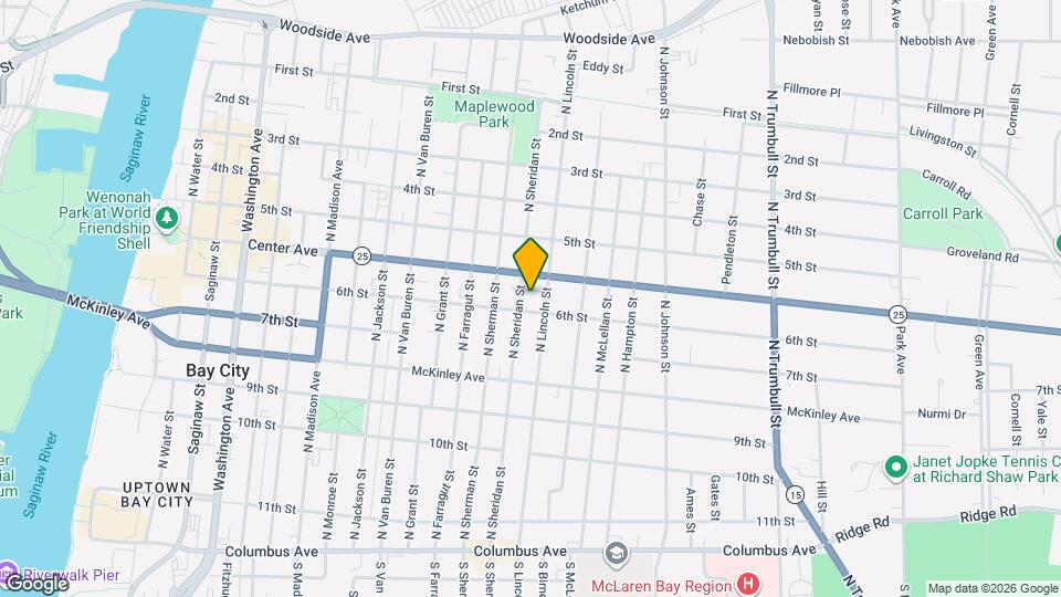 708 N Sheridan St Map and Location Details