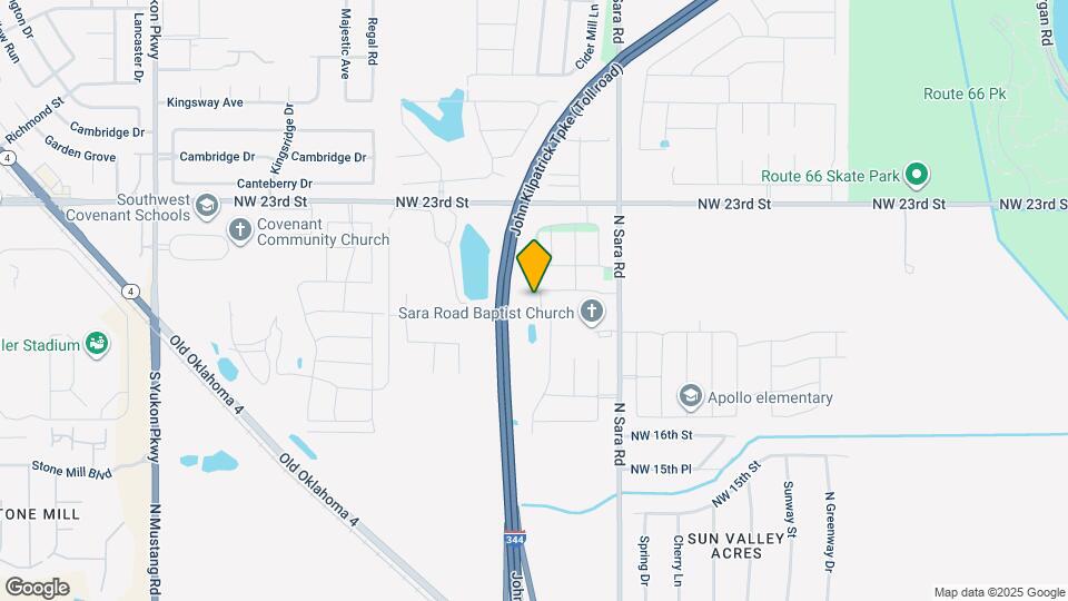 2033 Sara Vista Dr Map and Location Details
